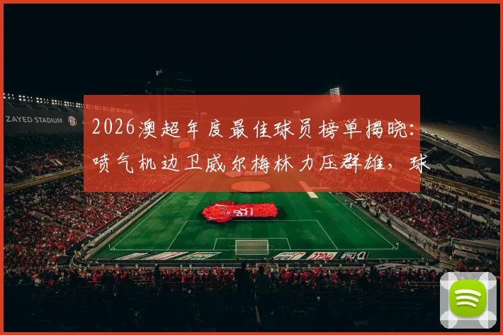 2026澳超年度最佳球员榜单揭晓：喷气机边卫威尔梅林力压群雄，球迷票选结果深度解读与球员特点全解析